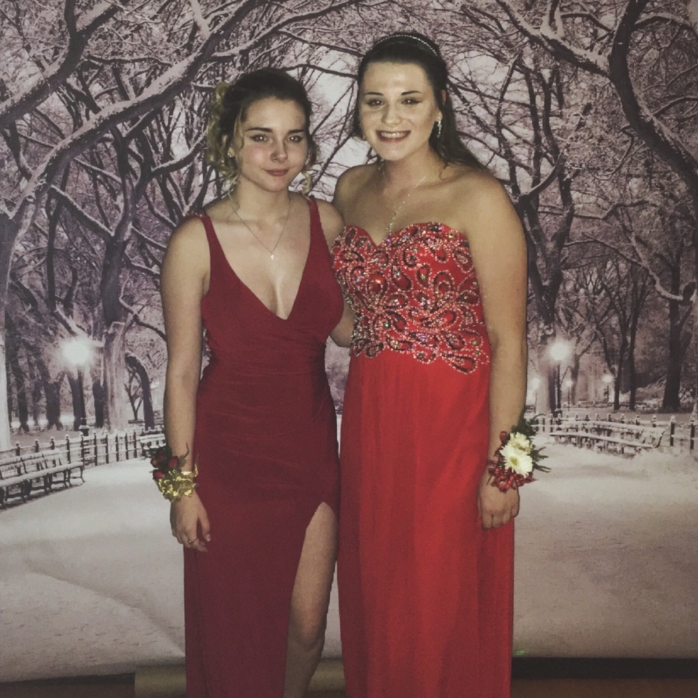 Zoey Grey Red Prom Dress